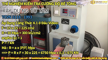 Thí Nghiệm Nén Kiểm Tra Cường Độ Mẫu Bê Tông M300R7 |Experiment testing concrete strength |Soundcons