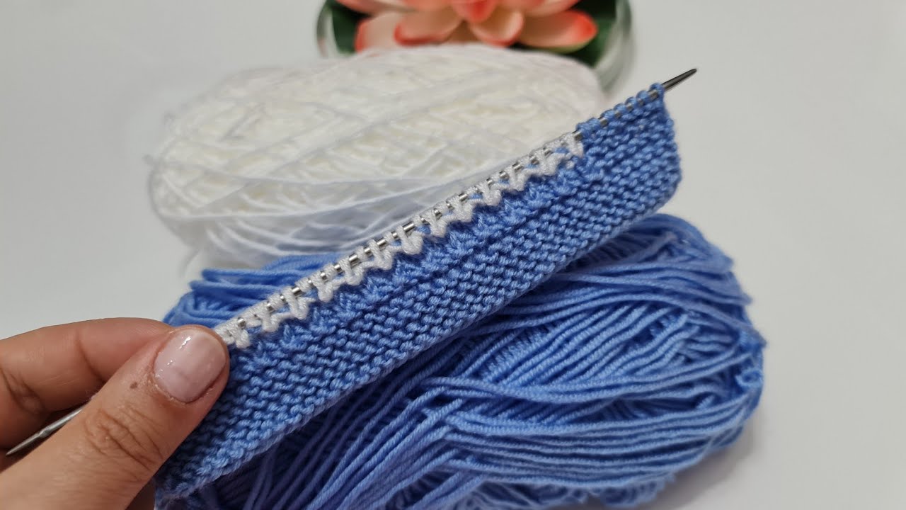 İki renkli muhteşem yelek hırka örgü modeli knitting patterns