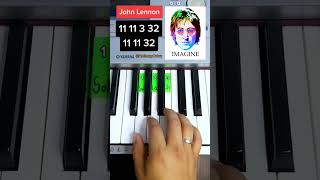 Imagine - John Lennon  (PIANO TUTORIAL) EASY Piano Fácil Con Números