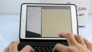 Bluetooth Keyboard Leather Stand Case for Apple iPad Mini