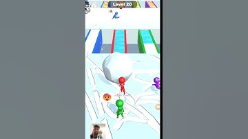 snow race! gameplay walkthrough Android iOS game nub game #20 #youtubeshorts #fungame #fun