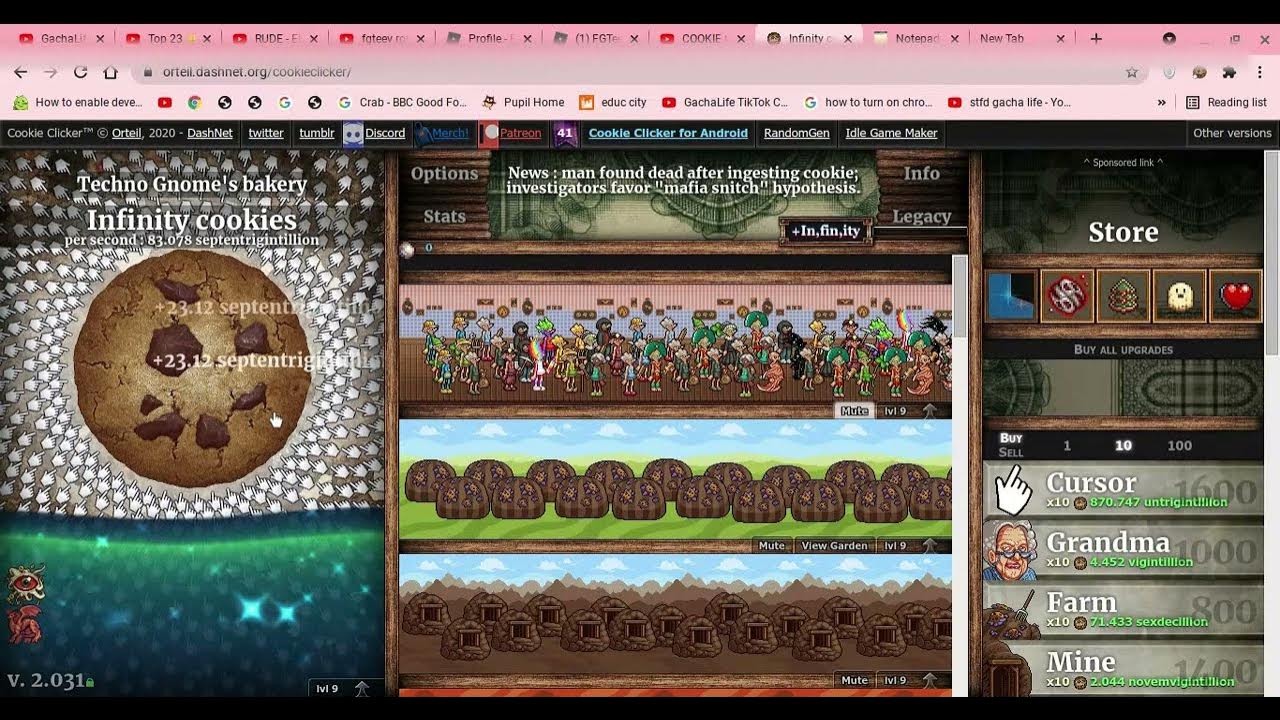 how to get infinity sugar lumps in cookie clicker YouTube
