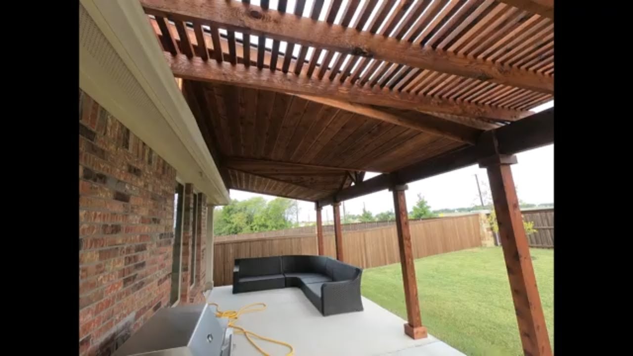 Western Red Cedar Pergola Covered Patio