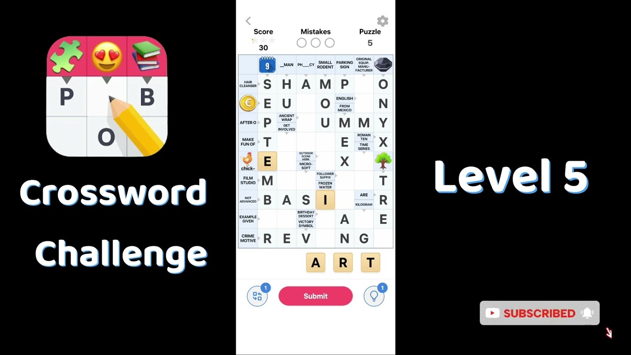 🎮 Crossword Challenge Level 5 answers | Go Answer