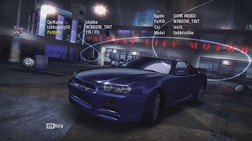 NFS Carbon PS3 Debug Car Customize