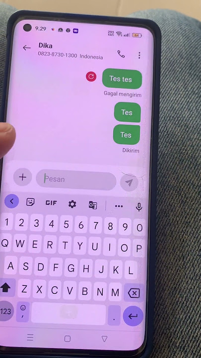 Sms hanya bisa maksimal 3 karakter