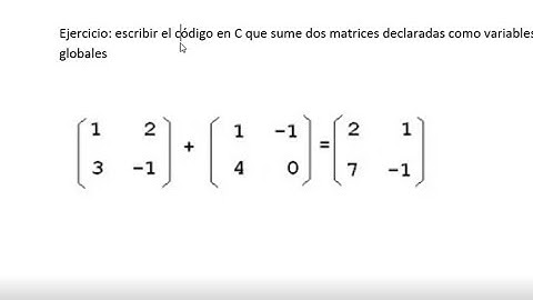 Arreglos bidimensionales