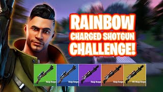 Rainbow Charged Shotgun Challenge! (even better than Lachlan 😎)