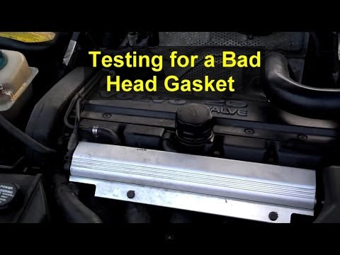 How to test for a bad / blown head gasket on a Volvo.