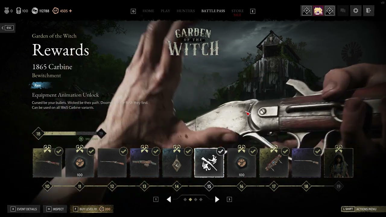 Garden Of The Witch Battle pass Showcase ( Hunt Showdown)
