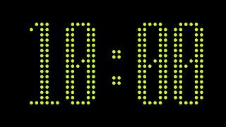10:00 Electric Lime LED Countdown Timer