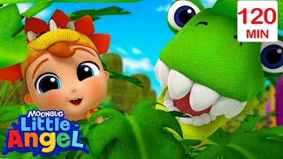 Baby John's Dinosaur Song 🦖 Little Angel - Nursery Rhymes and Kids Songs | After School Club