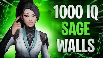 1000 IQ most creative SAGE WALLS  in valorant | Valorant sage wall boost "