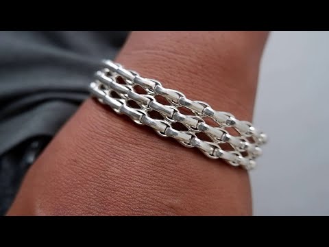 Wow Here S How To Make A Popular Silver Bracelet Gold Viral Video Silver Jewellry Jewelr