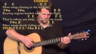 Silver Wings (Merle Haggard) Strum Guitar Cover Lesson in E with Chords/Lyrics chords