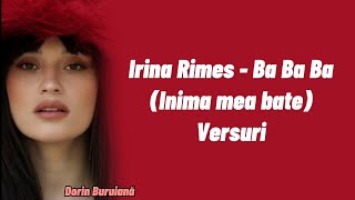 Irina Rimes - Ba Ba Ba (Inima mea bate) | Versuri/Lyric Video