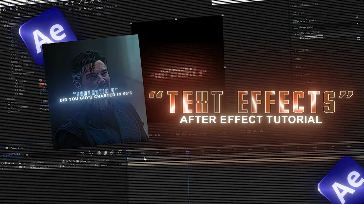 "How To Create Text Effects" like Juraij | After effect Text Tutorial