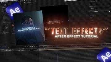 "How To Create Text Effects" like Juraij | After effect Text Tutorial