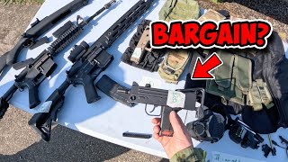 Browsing A Second Hand Airsoft Sales Fair