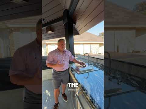 حوض أو لا حوض في المطبخ الخارجي