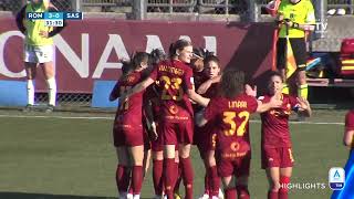 Roma-Sassuolo 5-0 | Che perla Giugliano nel pokerissimo giallorosso | Serie A Femminile TIM 2022/23