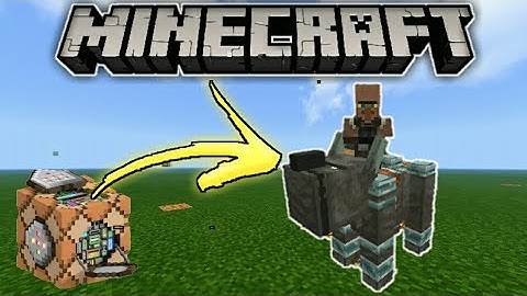 How to Ride A Ravager Used Command block In minecraft