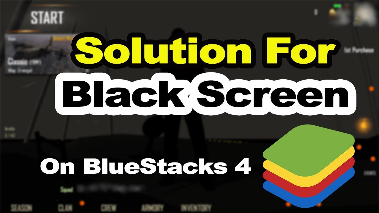 Bluestacks черный экран
