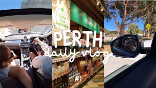 daily vlog #1: hari pertama di perth! | grocery shopping, nyetir di australia