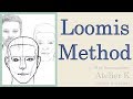 【Loomis method】Head proportions demonstration  with Max Baumgardner