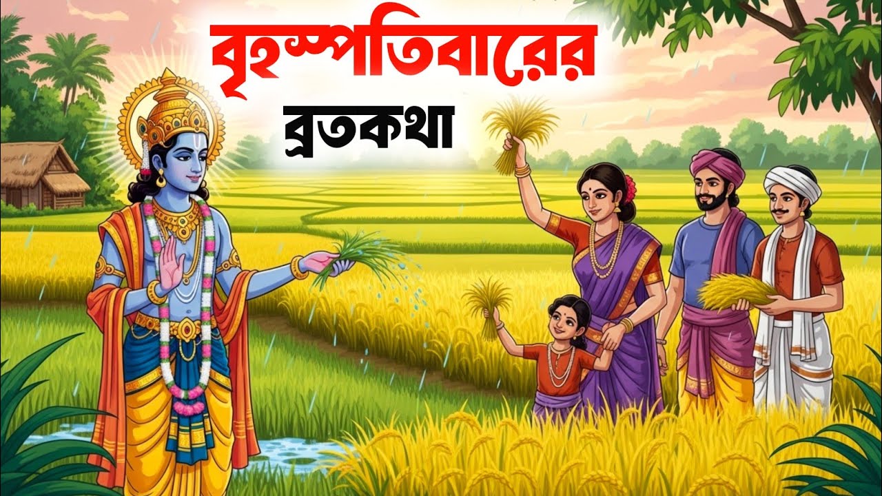 Brihaspativar Vrat Katha | বৃহস্পতিবারের ব্রতকথা | Brihaspati Dev Story| Bhakti Story Bangla
