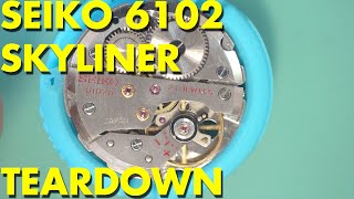 [TECH] - SEIKO 6102 &quot;SKYLINER&quot; Teardown - HAND Cranking 61!