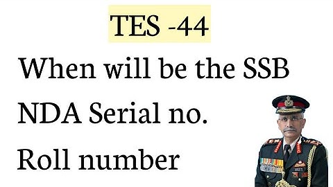 TES-44 Application form 2020 ( SSB Interview )