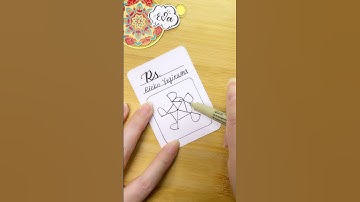 #Rs tangle How to draw by Eva Wu Zentangle 禪繞畫  To You Tangle  2025 day 3 #shorts