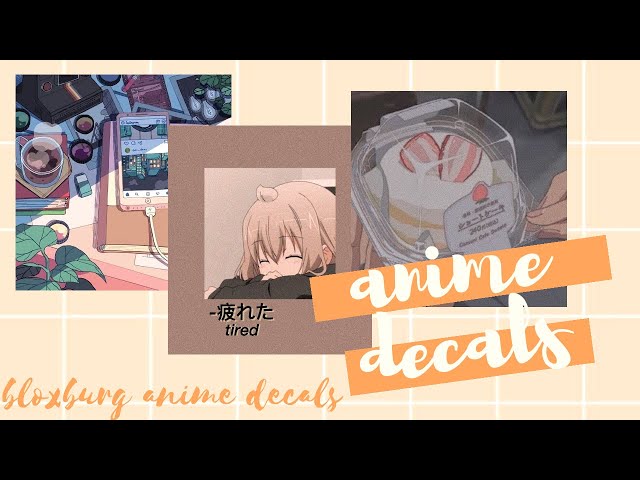 12 Anime decals ideas  anime decals, anime, bloxburg decals codes