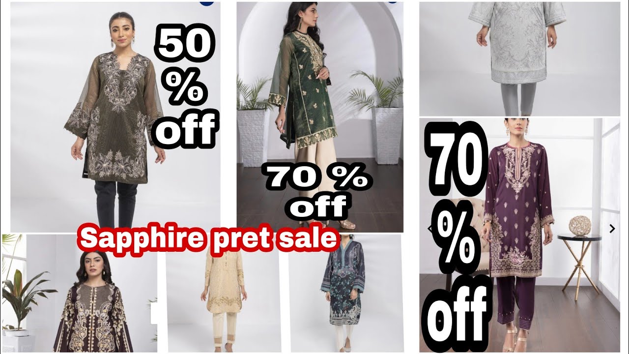 Sapphire luxury pret 70 % off sale 2021