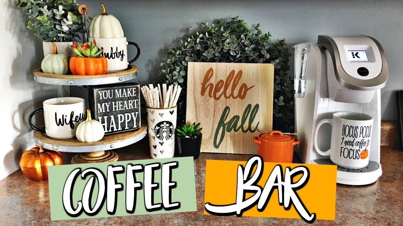 Coffee Station Update – - and seasonal decor