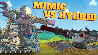 Mimic vs. Hybrid Monster - Cartoons about tanks