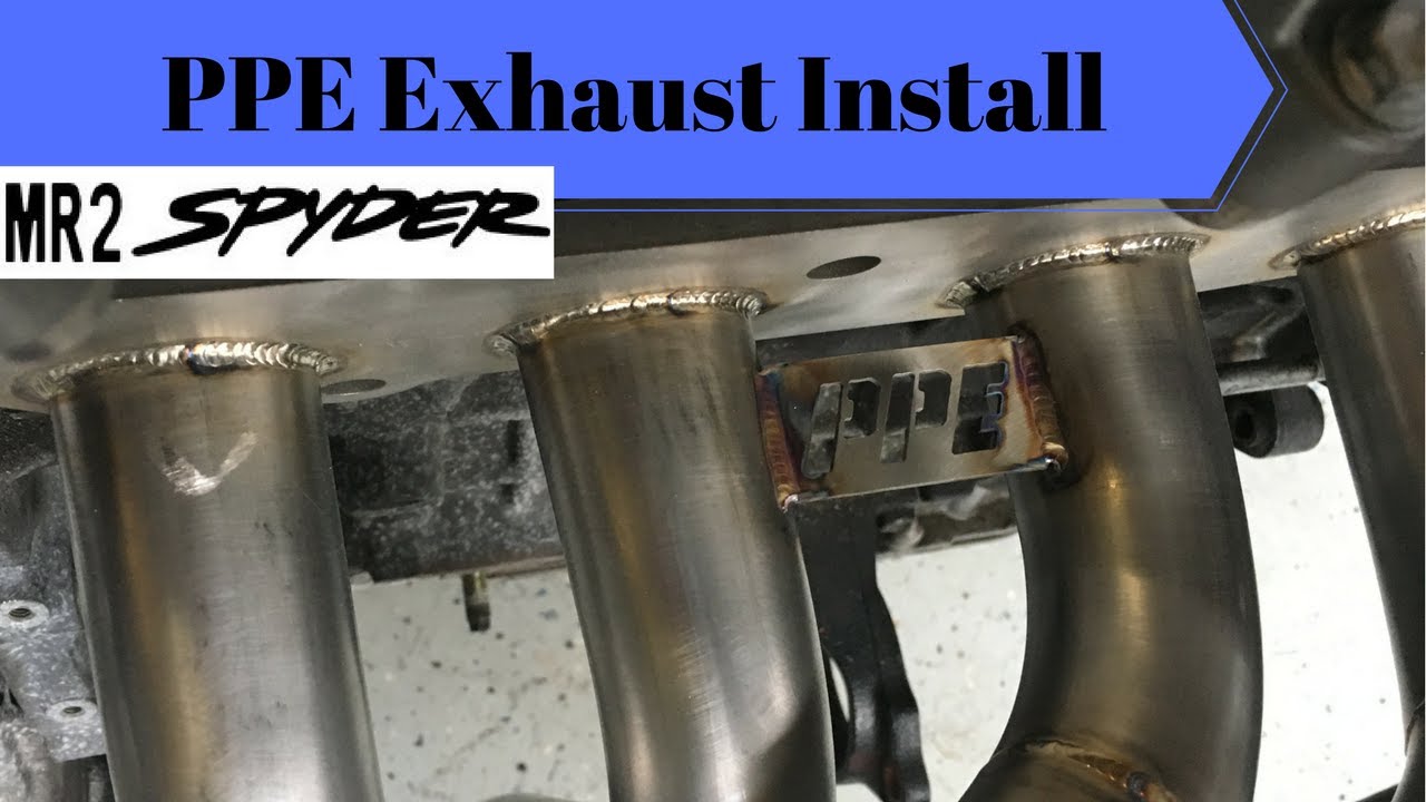 MR2 Spyder 2zz Exhaust Install YouTube