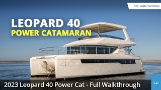 2023 Leopard 40 Power Catamaran Full Walkthrough Video Review