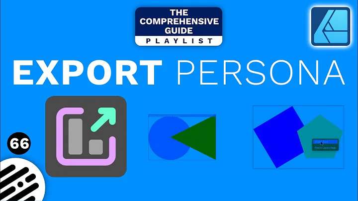 Affinity Designer Tutorial: Export Persona