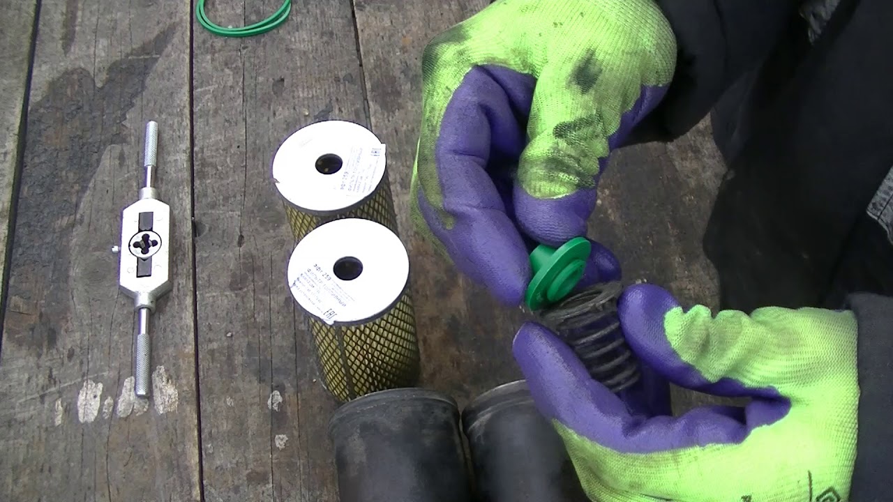 Очень грязный топливный фильтр тонкой очистки КамАЗ 740 и его замена ...