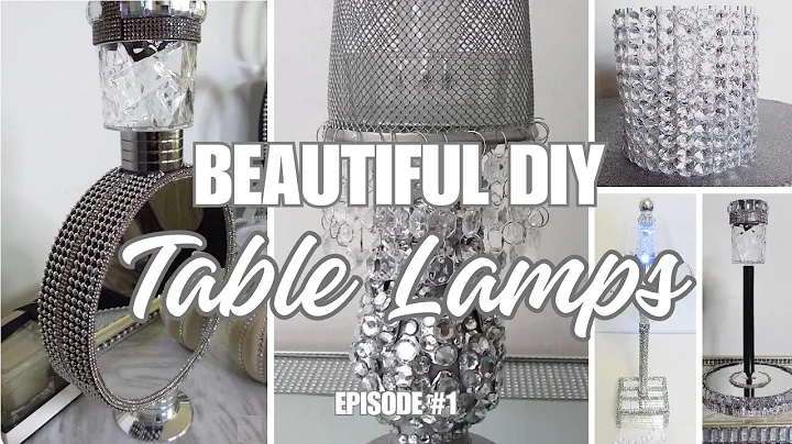 DIY Table Lamps (Glam Edition) | Home Decor Ideas | Dollar Tree DIY