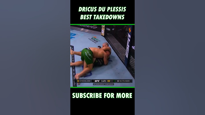 Dricus Du Plessis' wrestling is SCARY good