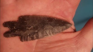 notching georgetown flint preform into pedernals style point