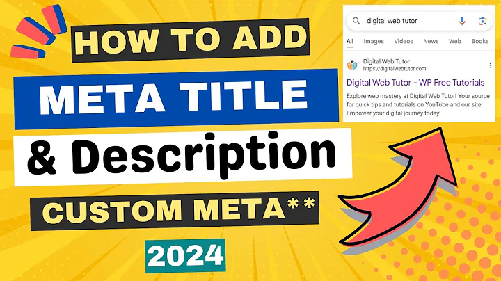 How to Add Meta Title & Description in WordPress Website ( Use Anything you Want to Show !! )