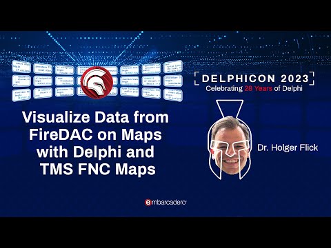 Visualize Data from FireDAC on Maps with Delphi and TMS FNC Maps - Dr. Holger Flick - Delphicon 2023