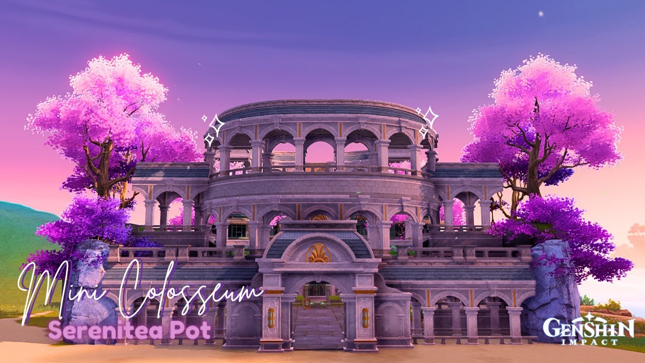 Mini Coluseum MIni Colosseum ( W / ID ) || Serenitea Pot || Genshin Impact # ...