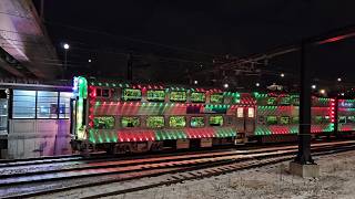 Metra Electric Line Christmas Train in Chicago, Illinois!