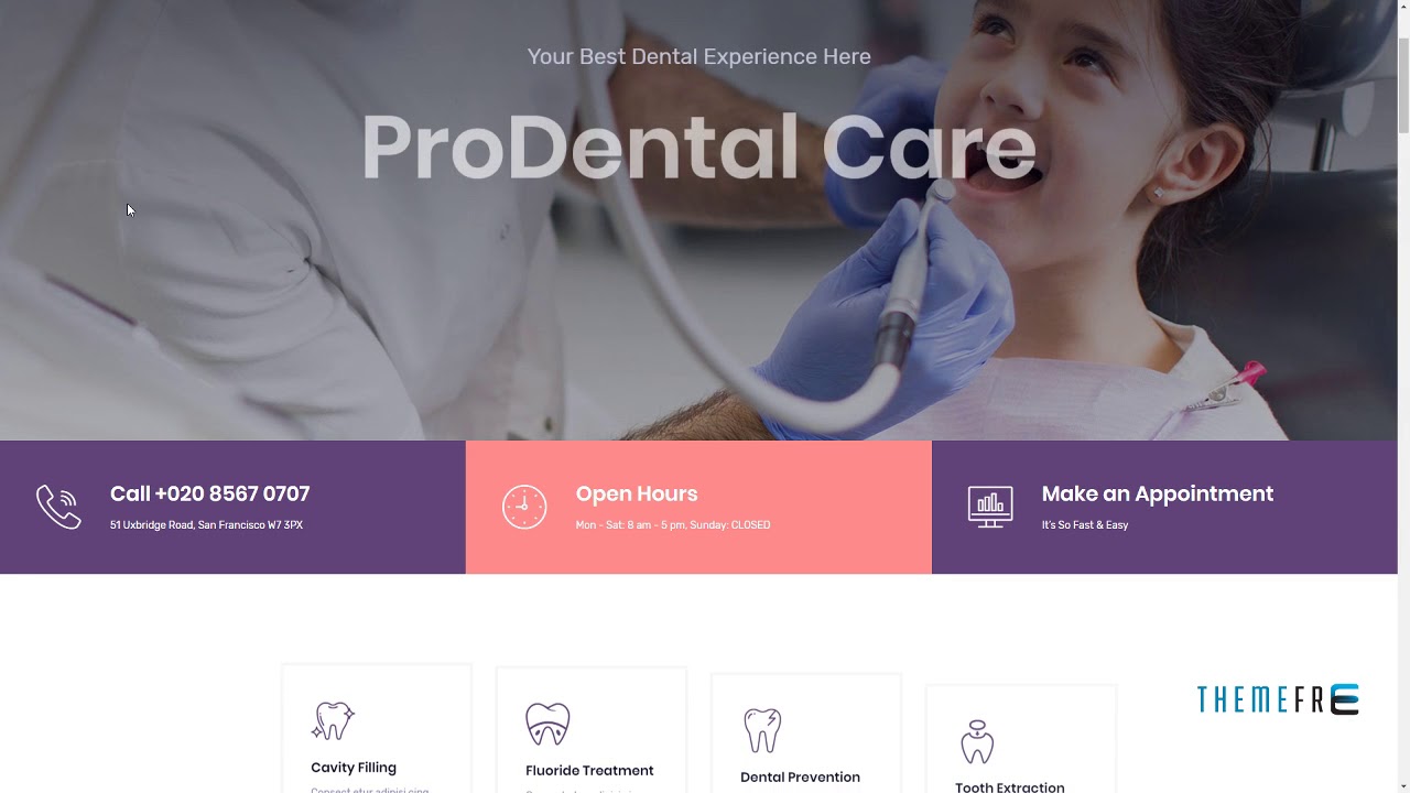 Timan - Dental Clinic and Medical WordPress Theme Wilson Walter