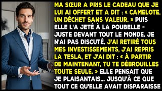 Ma sœur a jeté mon cadeau et l'a traité de « camelote » — alors je me suis vengé.